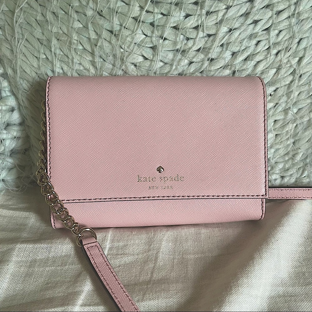 Pink Kate Spade Crossbody Purse Bag